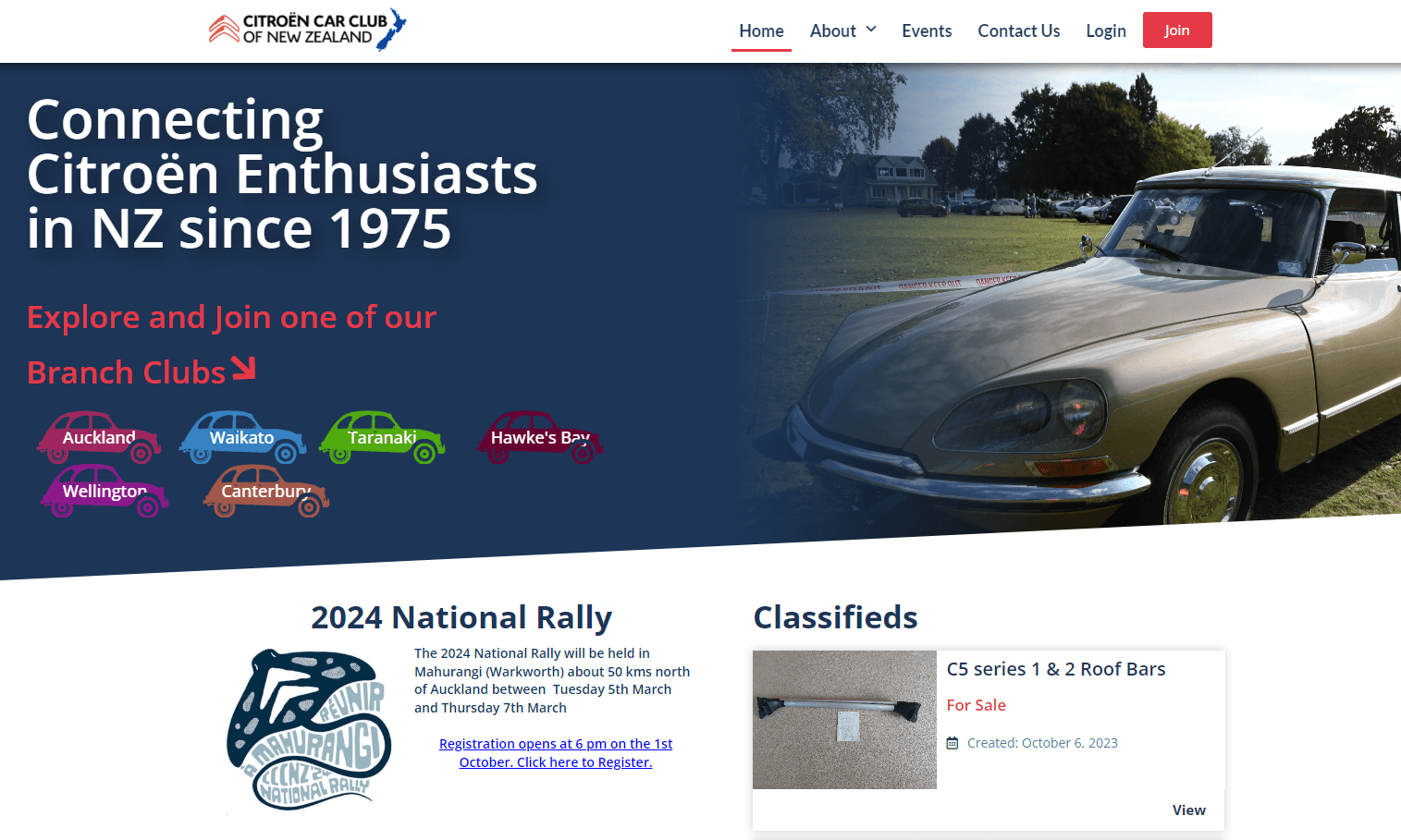 citroen car website homepage image